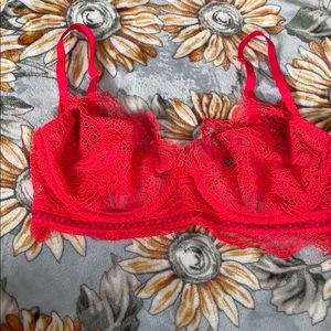 Lasenza lace bra no cups